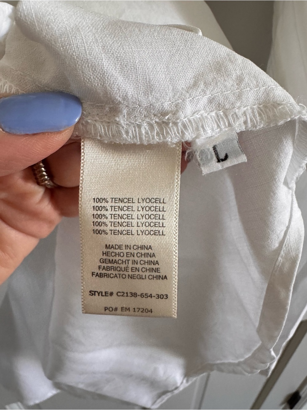 Anthropologie Cloth & Stone white button down top L - Picture 3 of 4